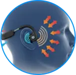 Sound becomes gentle vibrations